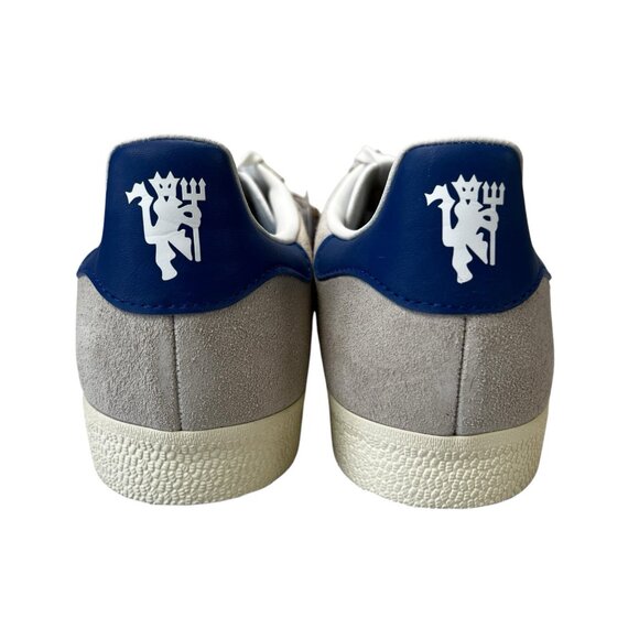 Adidas Gazelle A-Club Manchester United Cream Blue Shoes IH2633 Men's Size 8.5 - Picture 5 of 10